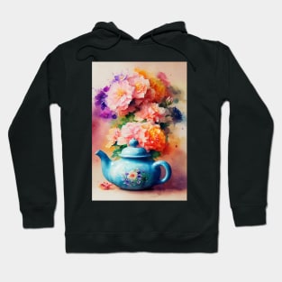 Watercolor teapot Hoodie